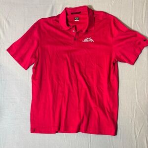 Nike Liberty University Flames Tiger Woods Collection Dri-FIT Polo Shirt Red XXL
